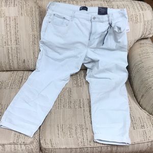 NWT Gap Girlfriend Blue/White Striped Jeans